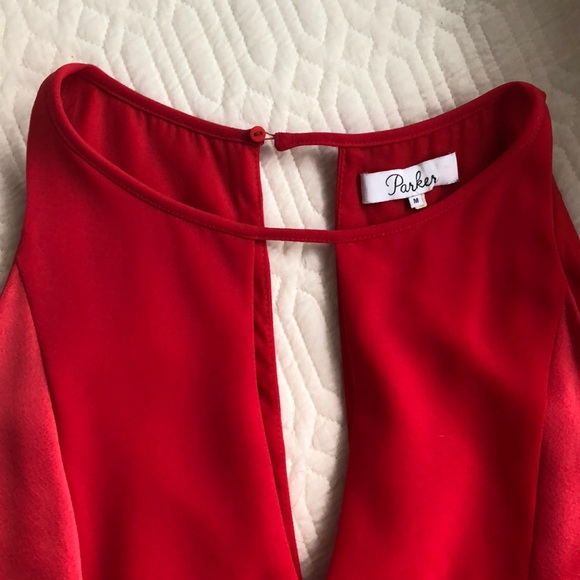 Red Parker Ronan Dress - Picture 3 of 4